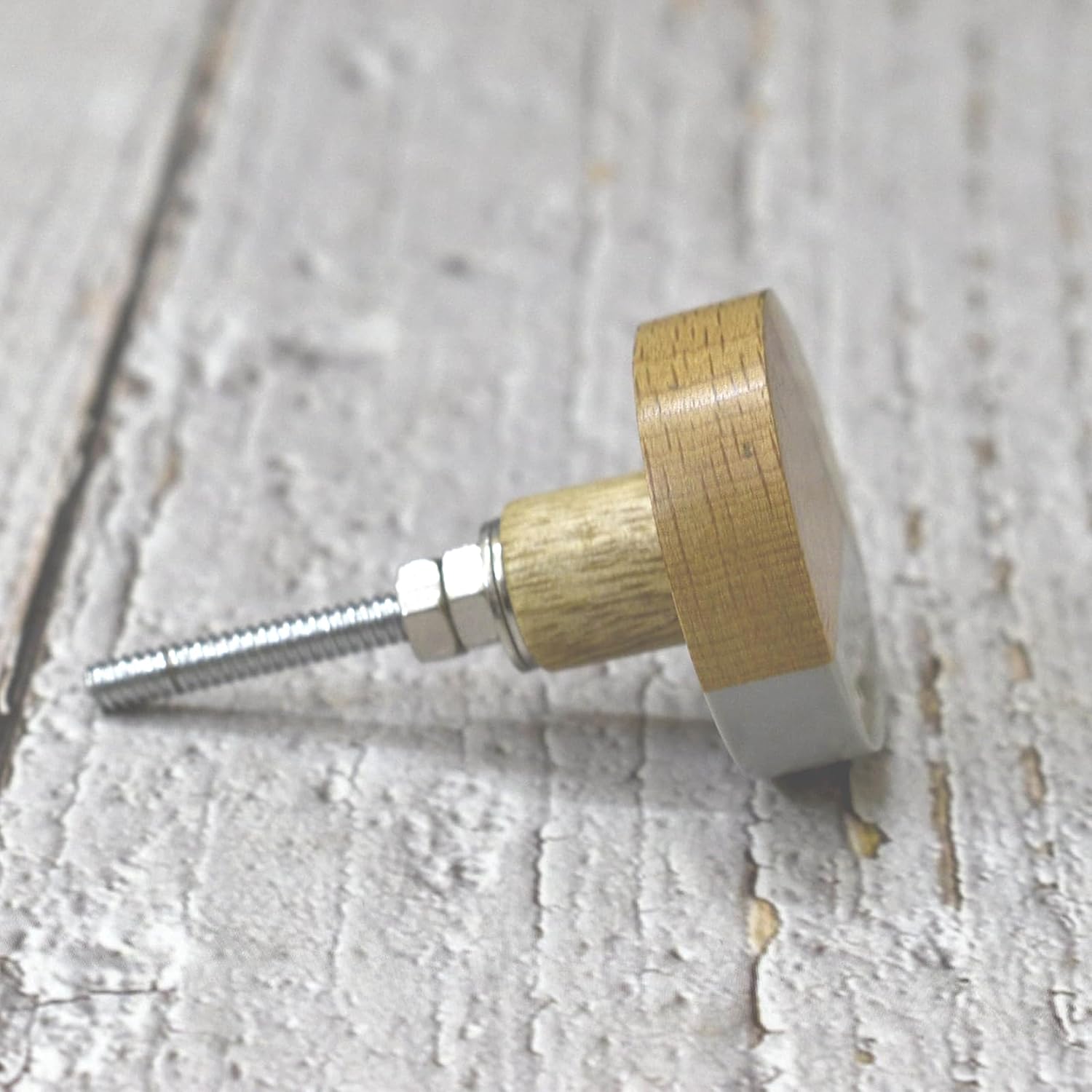 Thumbnail 4 de ARTISNO Three Tone Gold Designs Holz-Resin-Knöpfe im Vintage-Stil – runde Tür-/Schrankknäufe (Durchmesser 37 mm, für Türen bis 30 mm)
