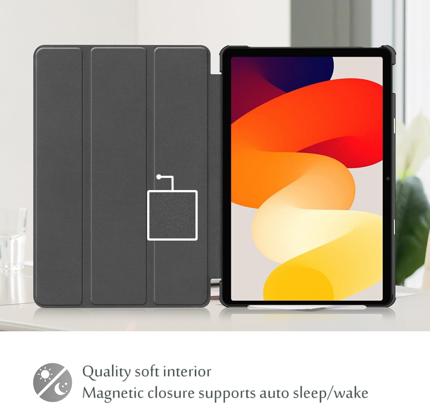 Detalle de ProCase Hülle für Xiaomi Redmi Pad SE 11 Zoll 2023 – Smart Cover mit Schlaf/Wach-Funktion