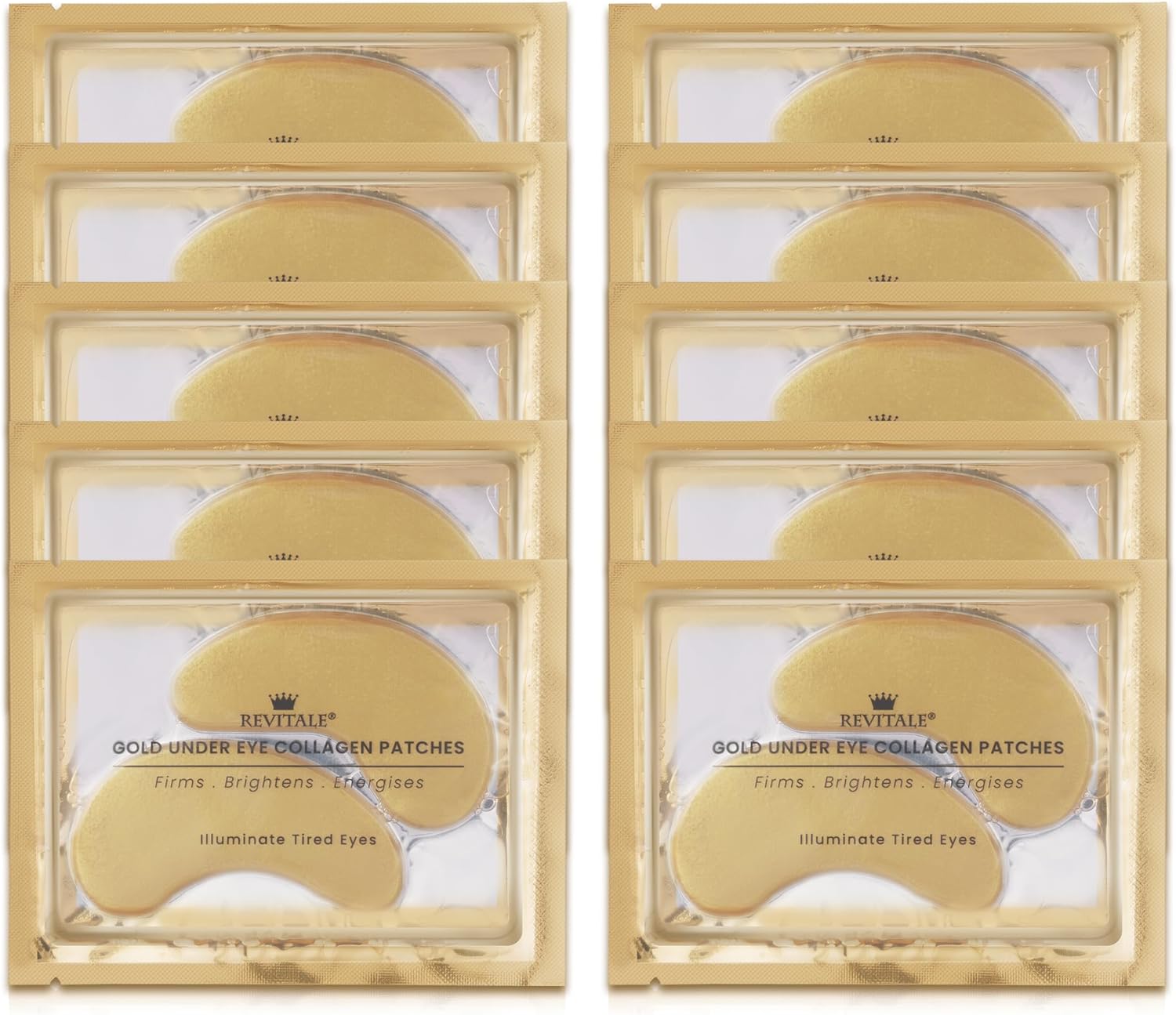 Thumbnail 1 de REVITALE cerotti al collagene sotto gli occhi in oro 24k: riducono occhiaie e gonfiori, confezione da 10 paia