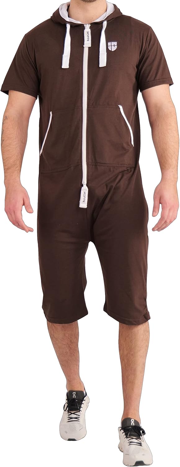 Thumbnail 5 de Gennadi Hoppe Herren Jumpsuit kurz – Overall Einteiler Jogger für den Sommer