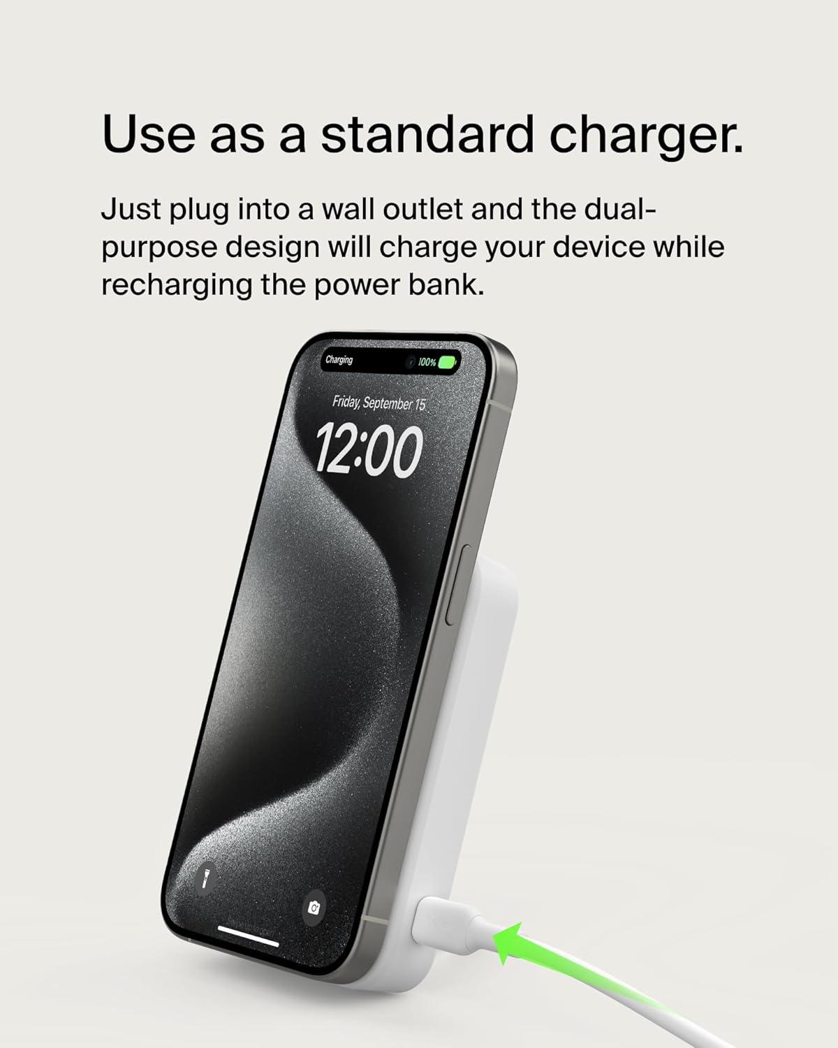 Thumbnail 6 de Belkin BoostCharge Pro Wireless Power Bank 10000mAh with Qi2 and MagSafe — Portable Charging with built-in Kickstand