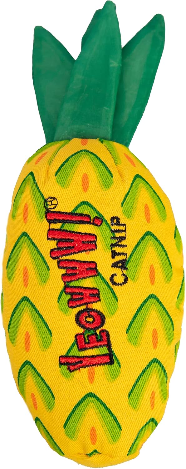Detalle de YEOWWW! Pineapple Catnip Toy for Cats, Yellow, 7
