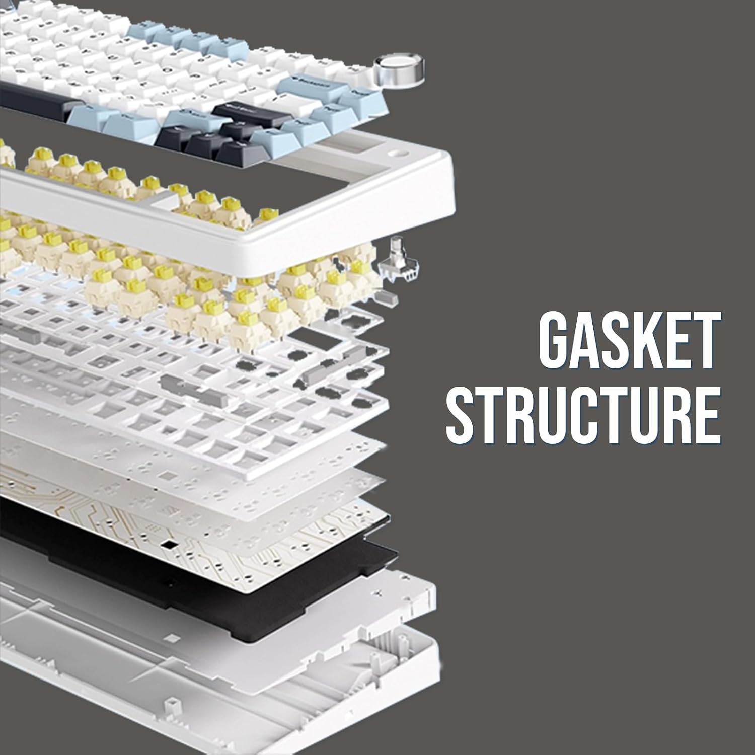 Detalle 2 de EPOMAKER AULA F75 Wireless Mechanical Keyboard