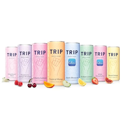 Detalle de TRIP Calm Magnesium Drink – Sparkling Mocktail Variety Pack (12 × cans)
