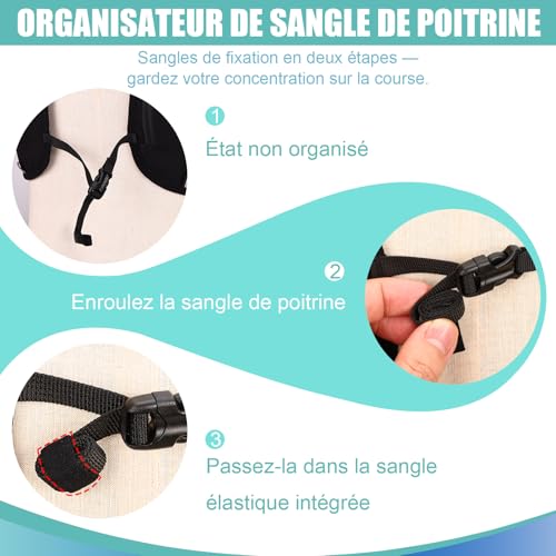 Thumbnail 8 de ONETOALL Gilet Hydratation Running Femme Réfléchissant avec Flasque 500 ML et LED – Version légère pour Marathon et Trail