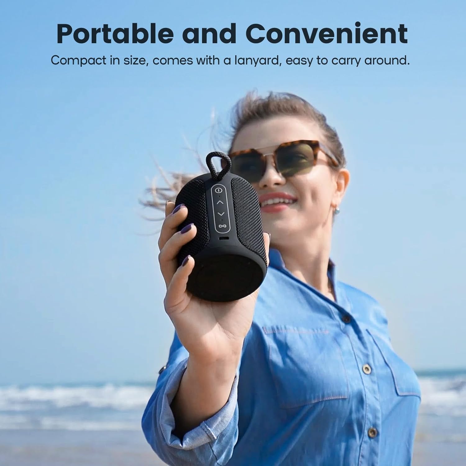 Detalle 2 de Bluetooth Speaker 15W, 2500mAh Portable Speaker 📢