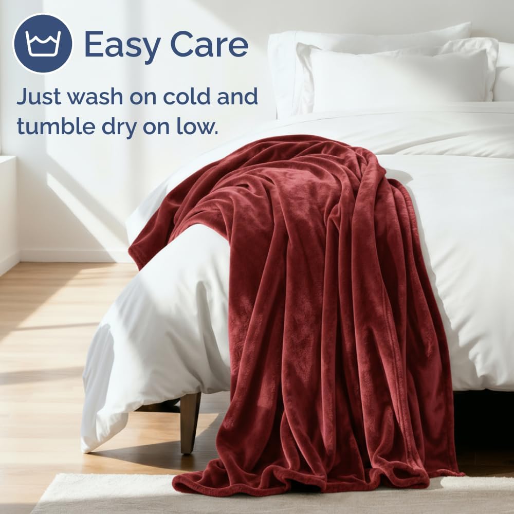 Thumbnail 4 de Ultra Soft Fleece Blanket Queen Size: Cozy, Lightweight Luxury for Any Space