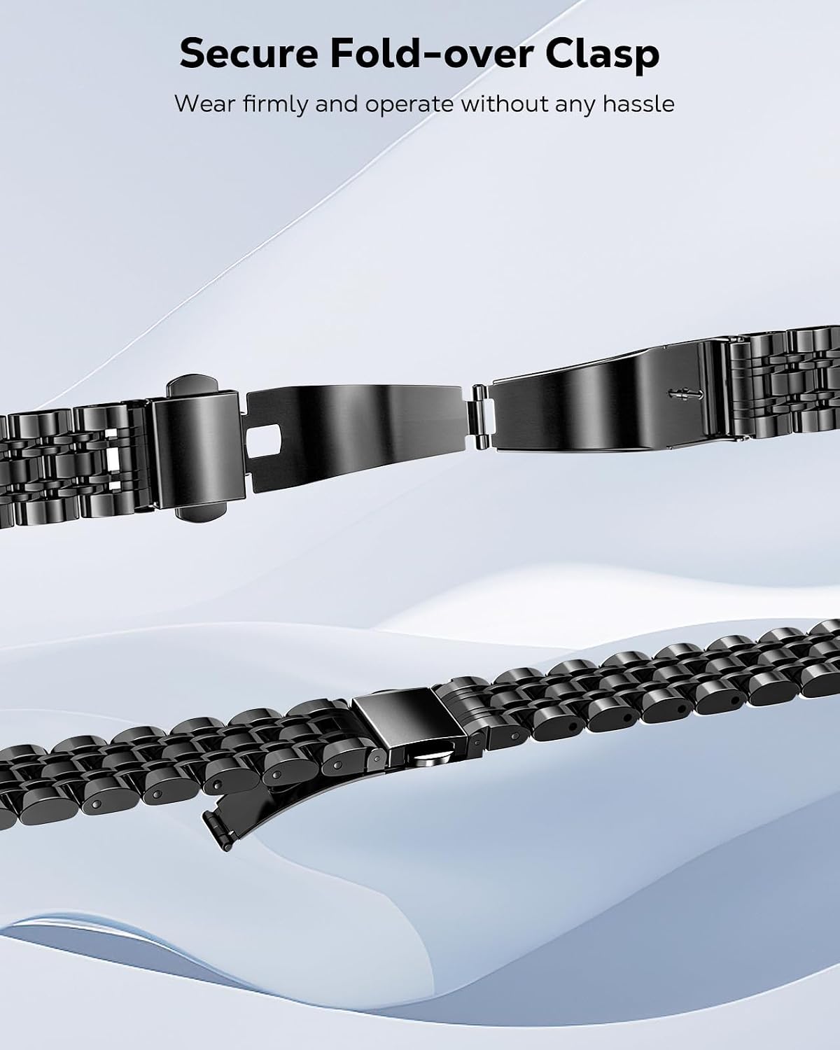 Detalle 2 de MoKo Bracelet Fin en Métal pour Samsung Galaxy Watch 8 / Classic 46 mm – Acier inoxydable, réglable