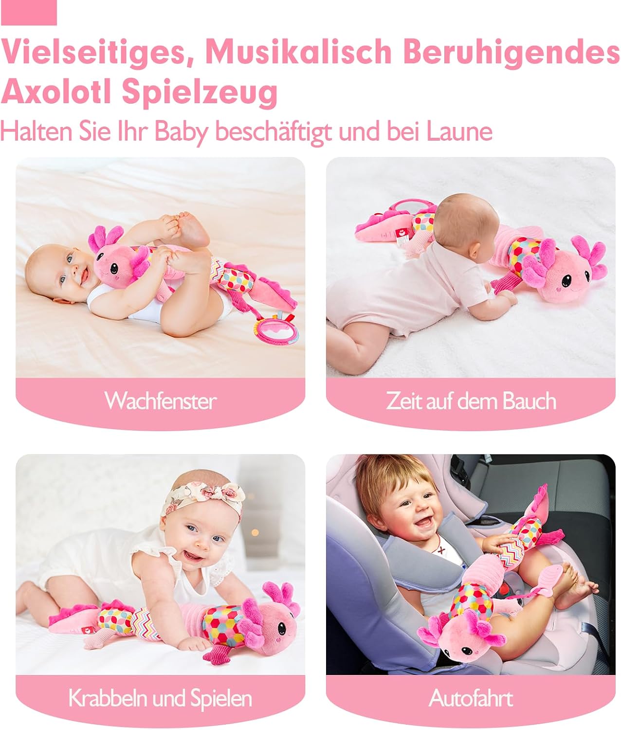 Thumbnail 2 de hahaland Axolotl Musikspielzeug 0 3 6 Monate
