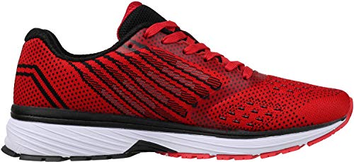 Detalle de WHITIN Laufschuhe Turnschuhe Herren Damen Rot 45 – Vielseitig und atmungsaktiv