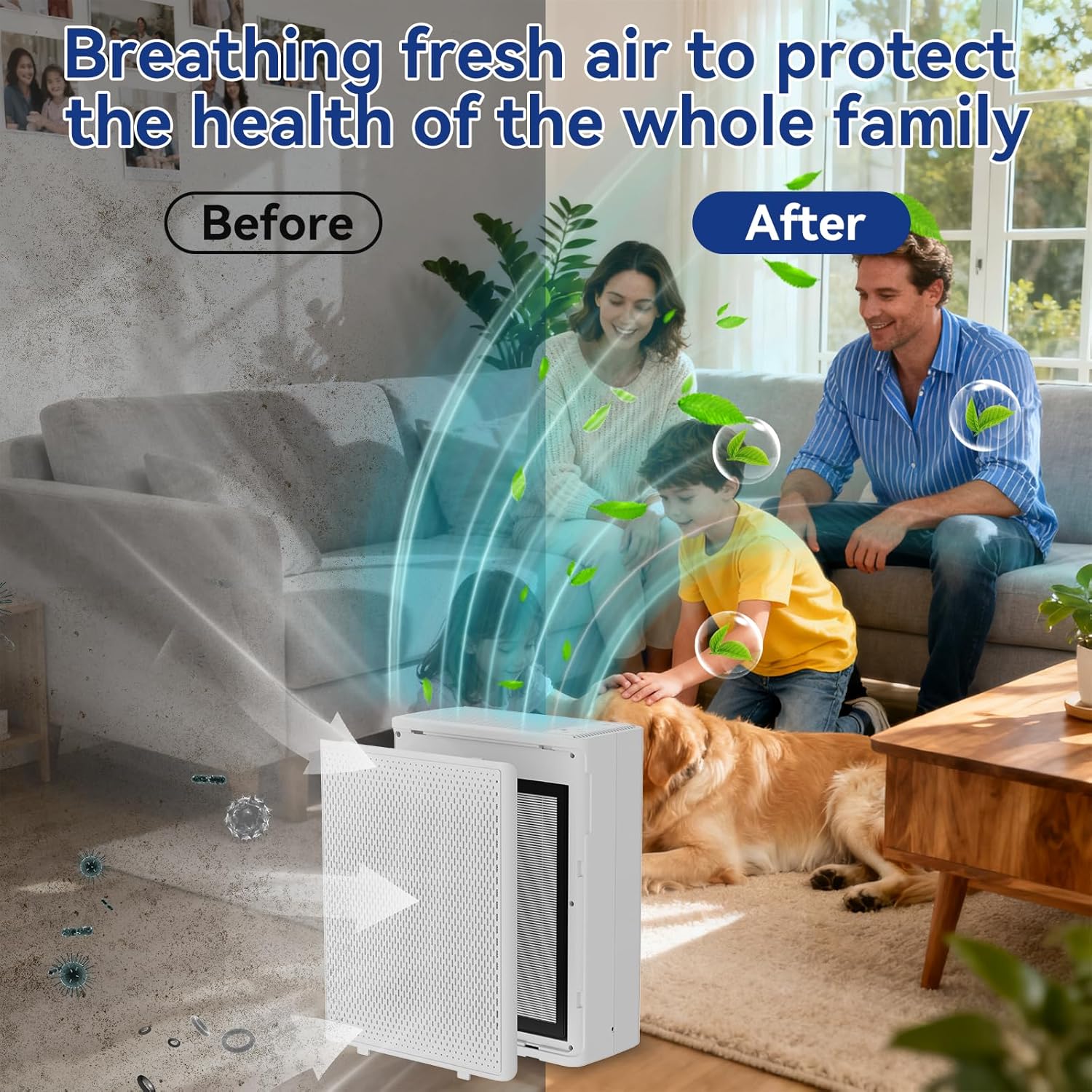 Thumbnail 6 de YARIKI Air Purifier for Home: 2000 sq ft HEPA, Ultra-Quiet for Sleep