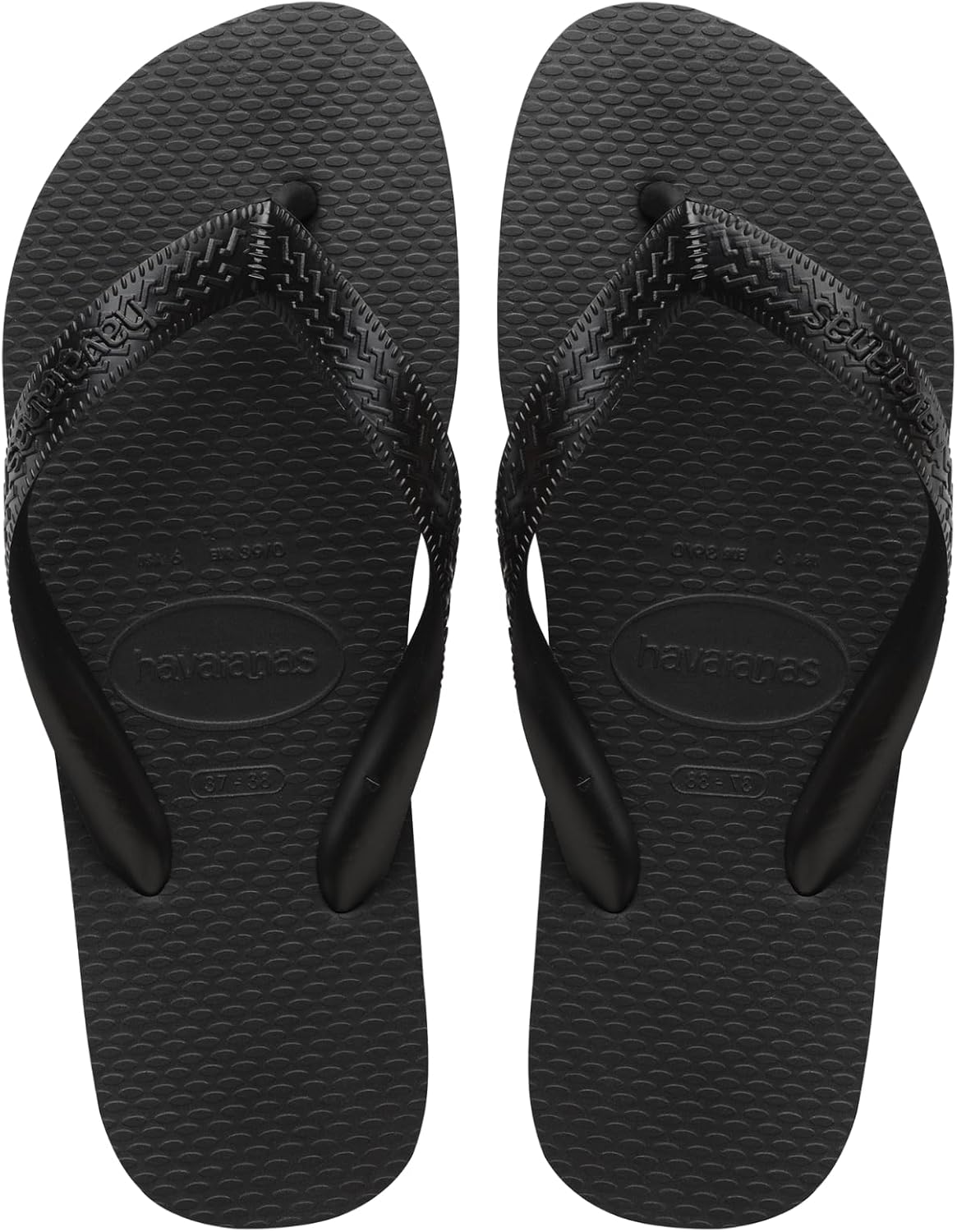Detalle de Havaianas Schuhe Top – Tongs unisex monochromes, confort durable et look minimaliste