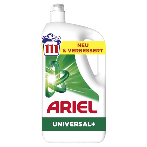 Detalle de Ariel Flüssigwaschmittel Universal+ – Fleck-Weg-Power ab erster Wäsche (111 Wäschen)