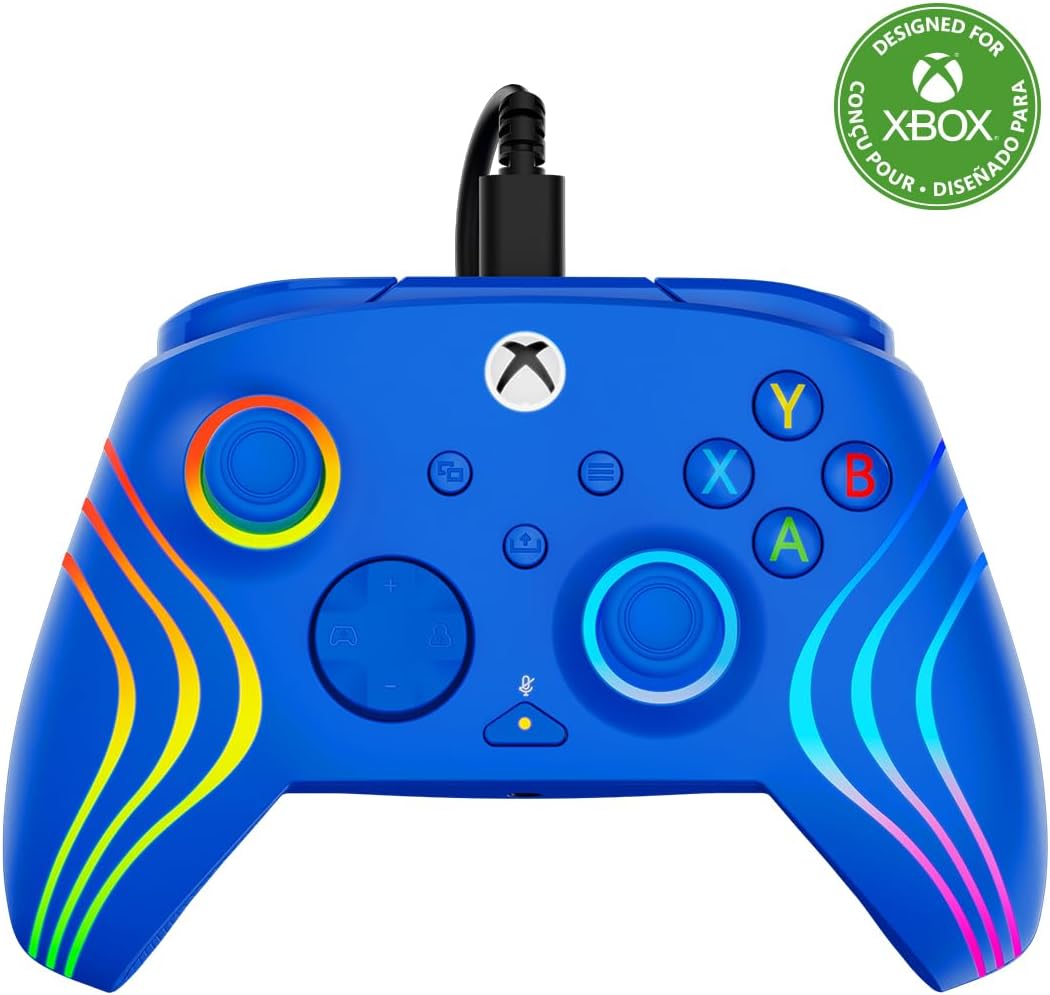 Detalle de Turtle Beach Afterglow Wave Blue wired controller