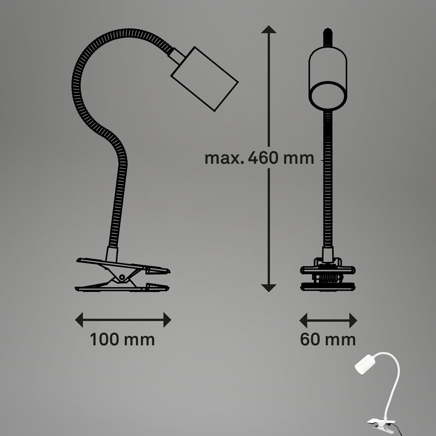 Thumbnail 6 de Briloner Lampada da scrivania 40 cm