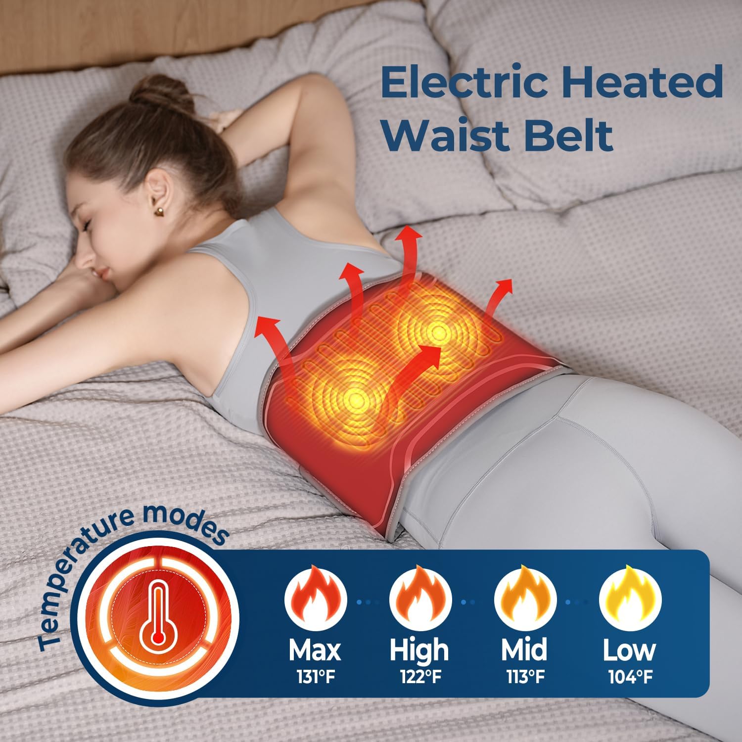 Detalle 2 de 3D Airbag Heated Back Pad, 4 heat levels