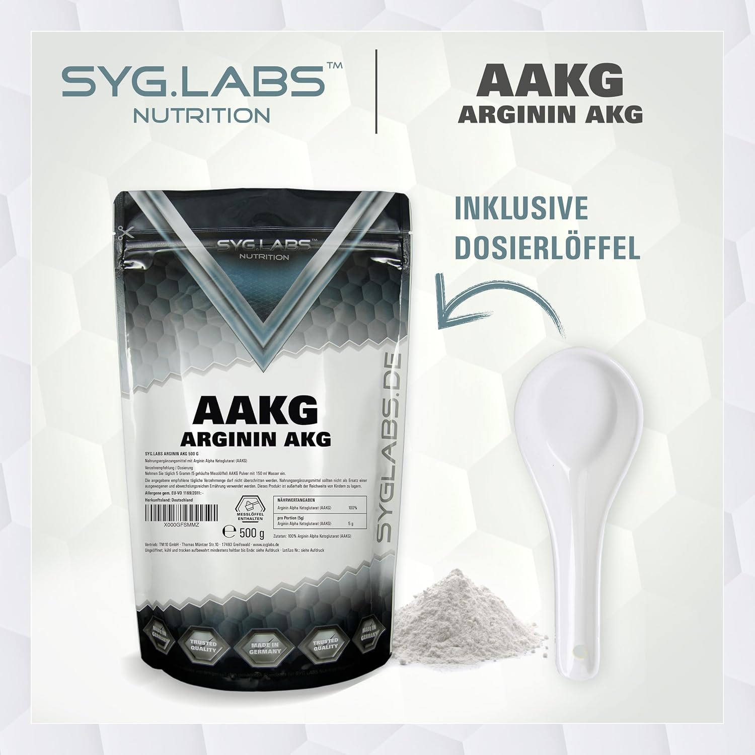 Detalle de AAKG Arginin AKG Pulver 500g đ¶
