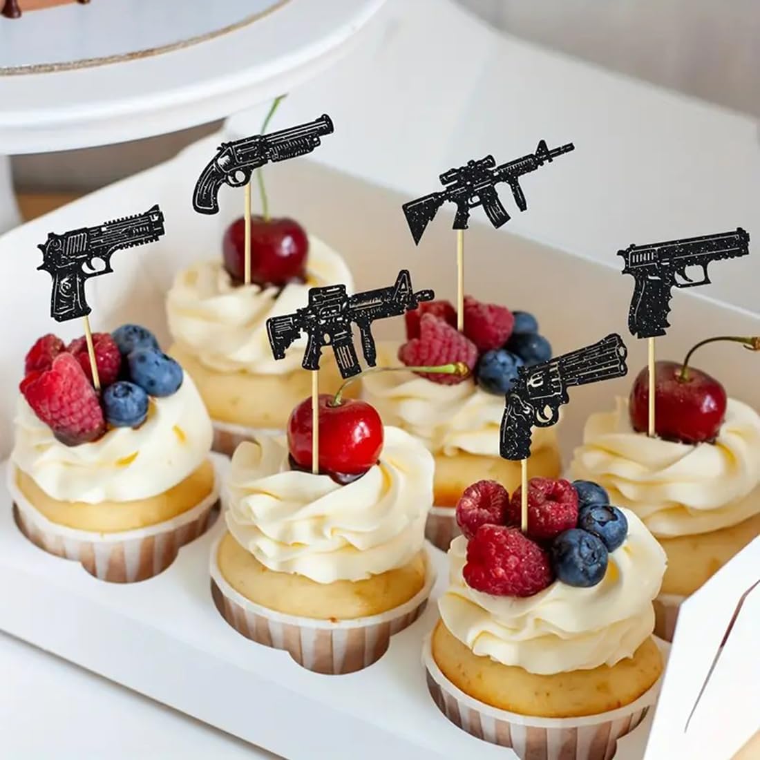 Detalle 2 de Morndew Cupcake Toppers, 24 Count