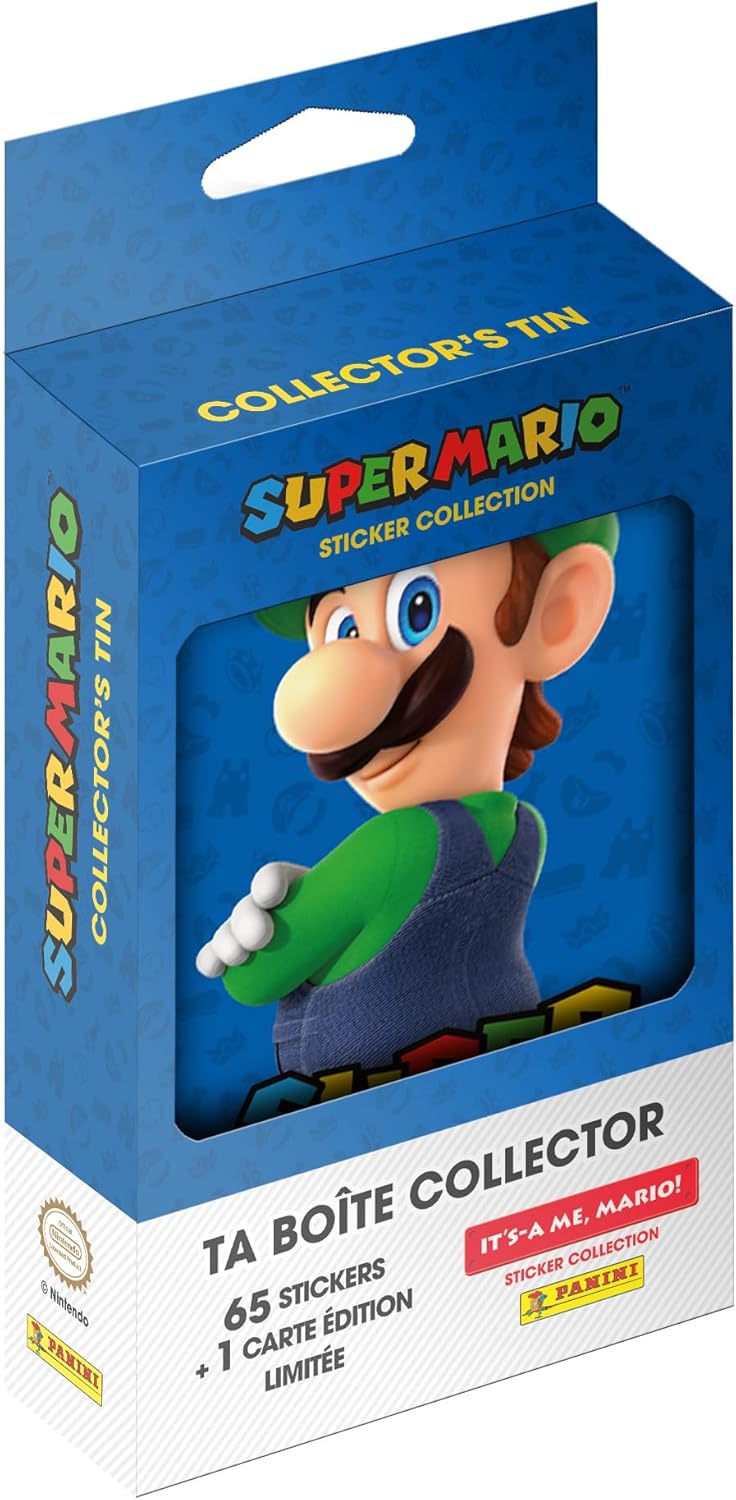 Thumbnail 2 de Panini Super Mario It's A ME Mario Caja de Metal 13 fundas