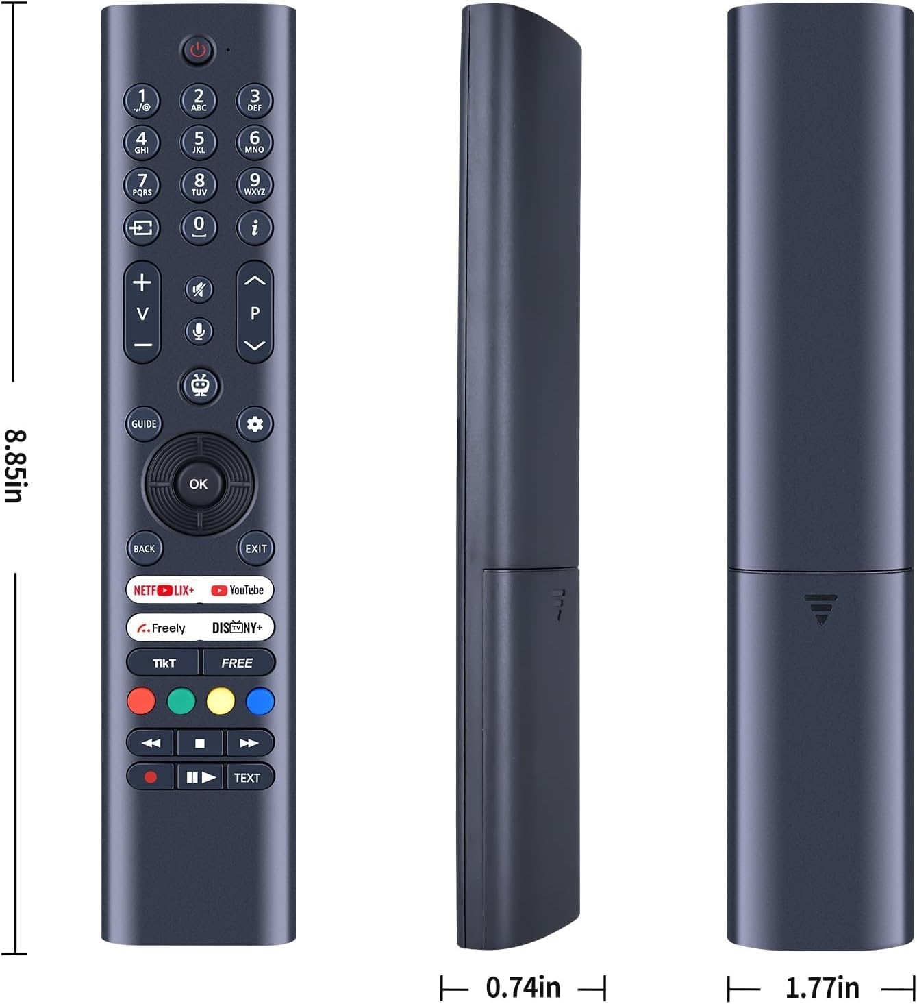 Detalle 1 de TCNOUMT RC45195T-V1 Replacement IR Remote Control for Panasonic Smart TV