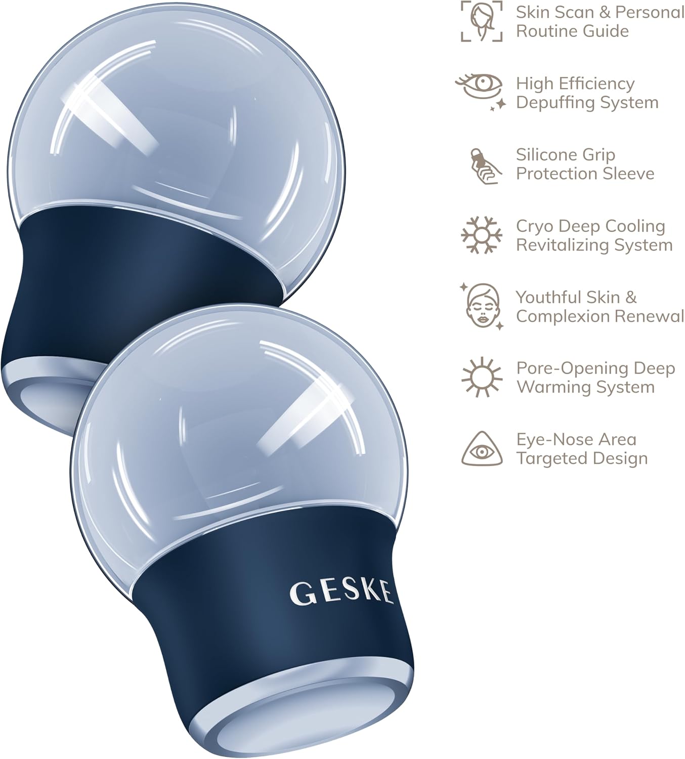 Thumbnail 3 de GESKE Massager Visage et Corps 7 en 1 – Rafraîchissant et Chauffant sans batterie