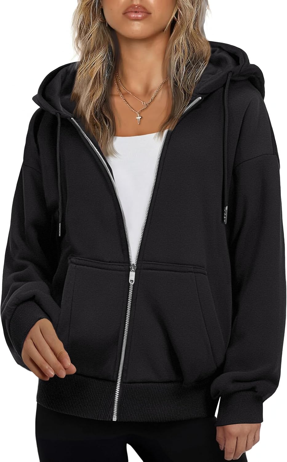 Detalle 2 de Zeagoo Zip Up Hoodie Oversized 2025