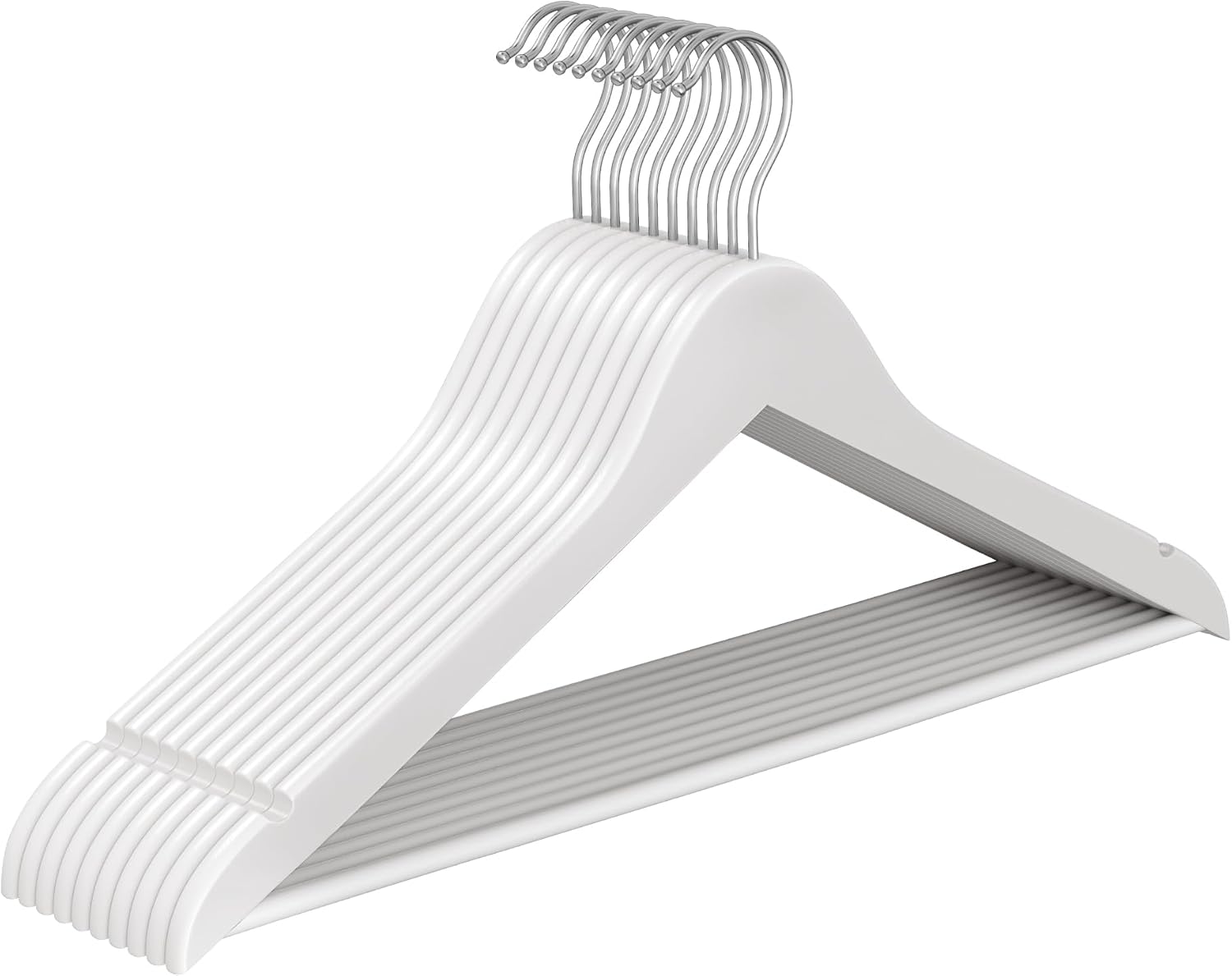 Detalle de SONGMICS Percha de Madera CRW035WZ01 10 unidades