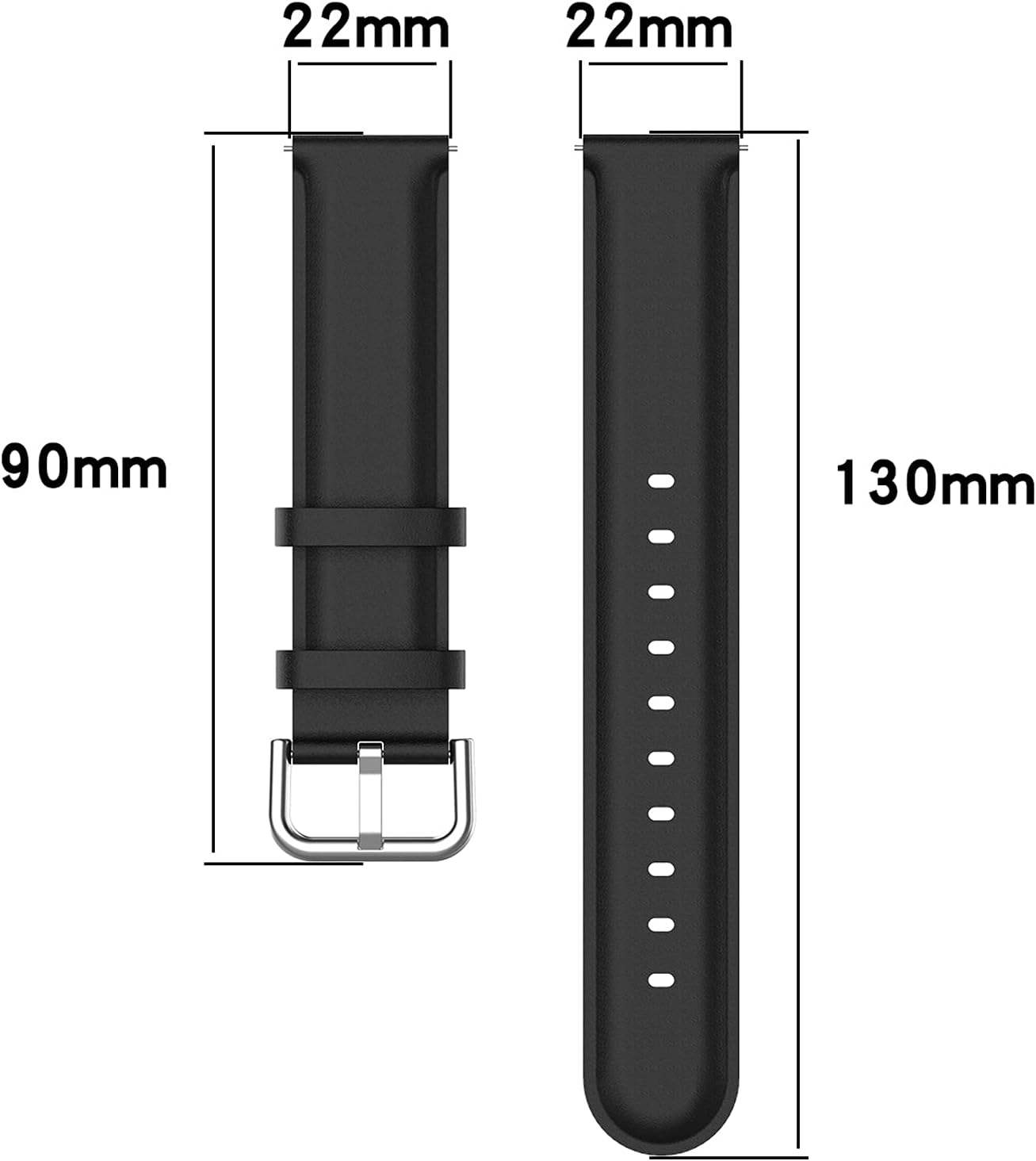 Thumbnail 6 de LOKEKE 22mm Leather Replacement Band for Huawei Watch 3/3 Pro and GT2 Pro