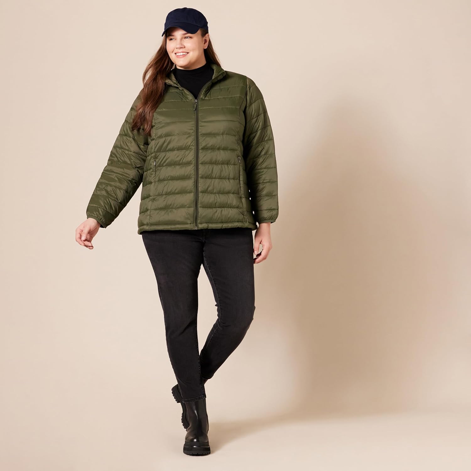 Thumbnail 6 de Amazon Essentials women’s lightweight water-resistant packable puffer jacket (long-sleeved, plus size available)