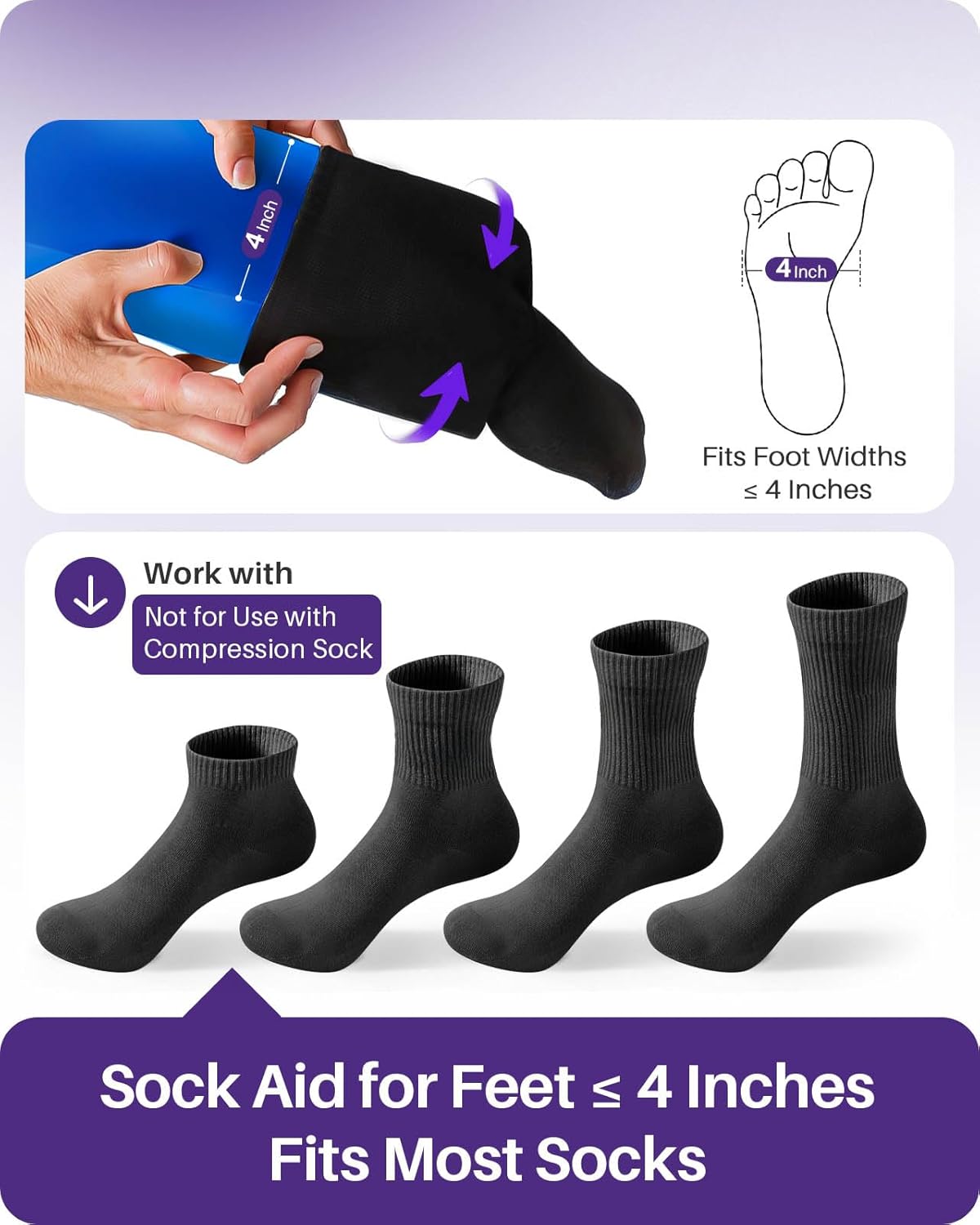 Thumbnail 4 de Kekoy Sock Aid easy‑use sock helper for elderly