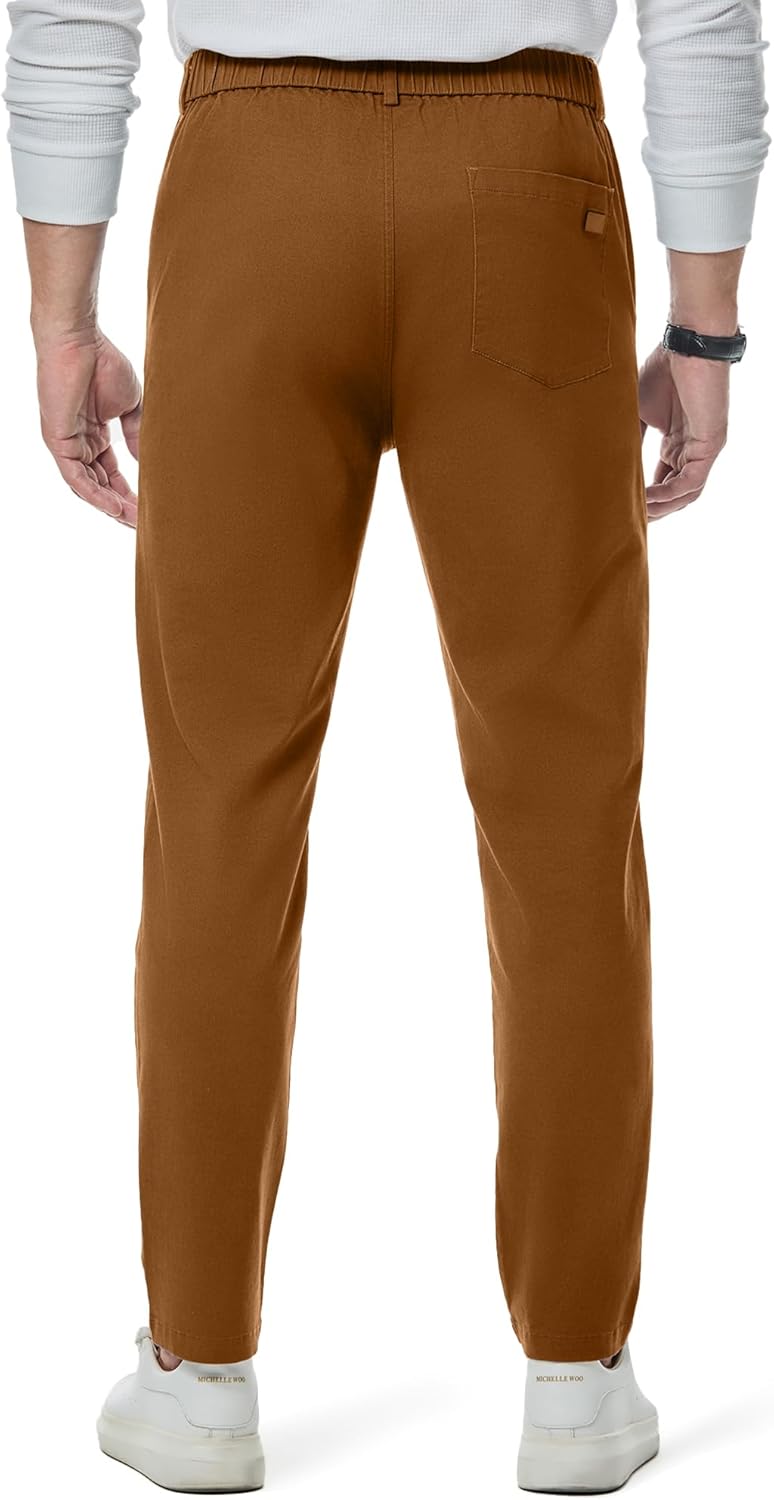 Thumbnail 1 de JMIERR Men's Chino Pants: Casual Elastic Waist, Tapered Fit for Everyday Comfort