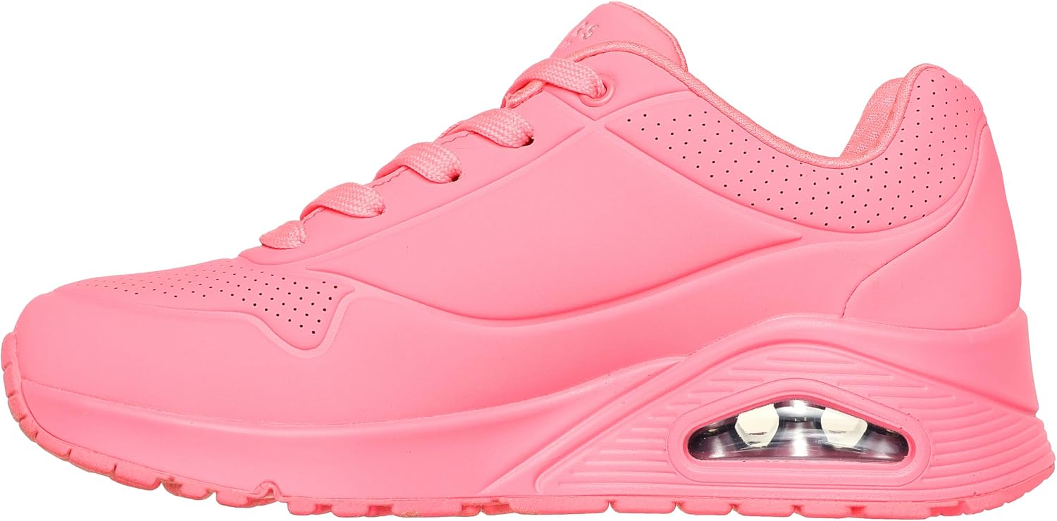 Thumbnail 2 de Skechers Damen Uno Stand On Air Trainers – Coral Durabuck/ Mesh, 39 EU