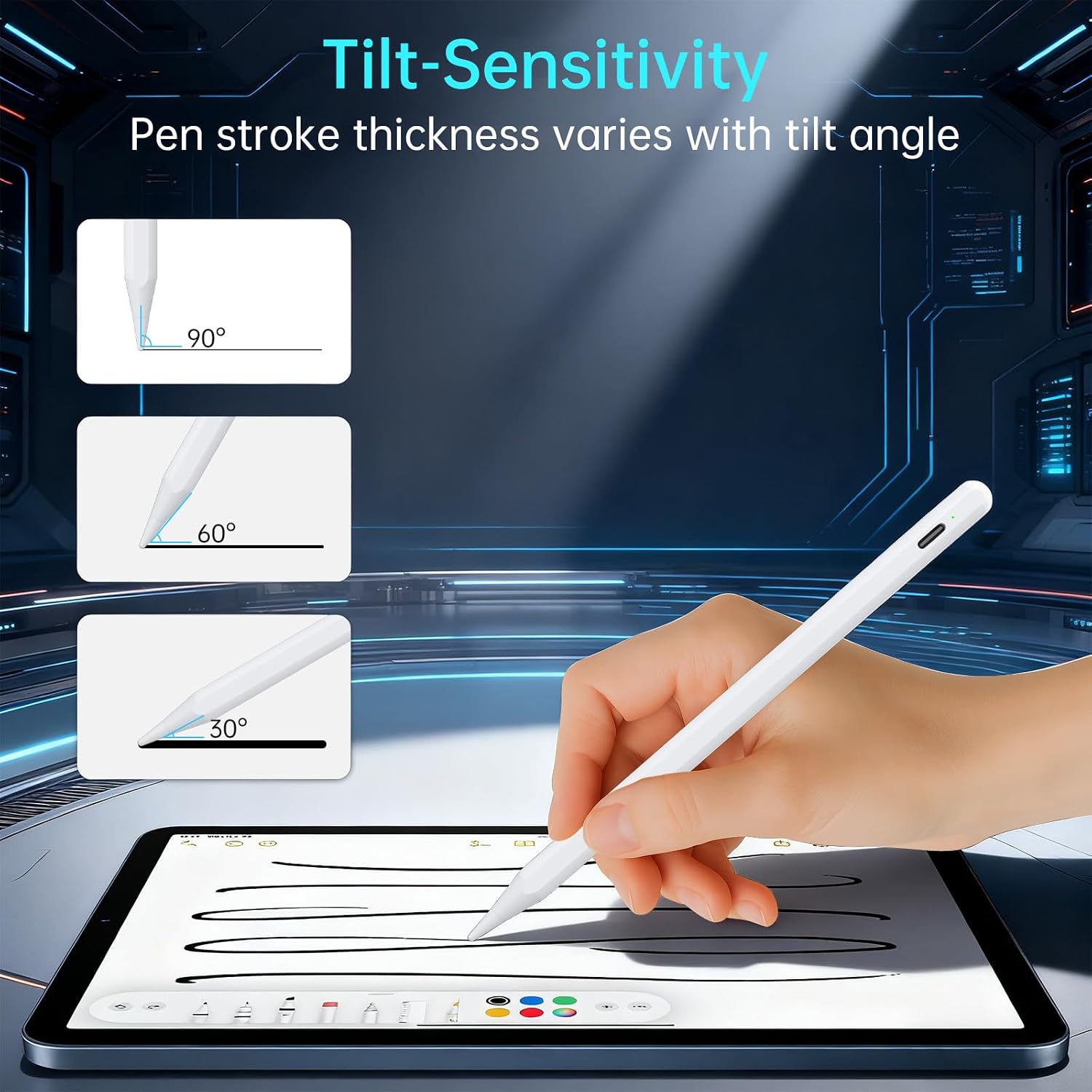 Detalle 2 de Pencil A2PRO 15H battery iPad stylus