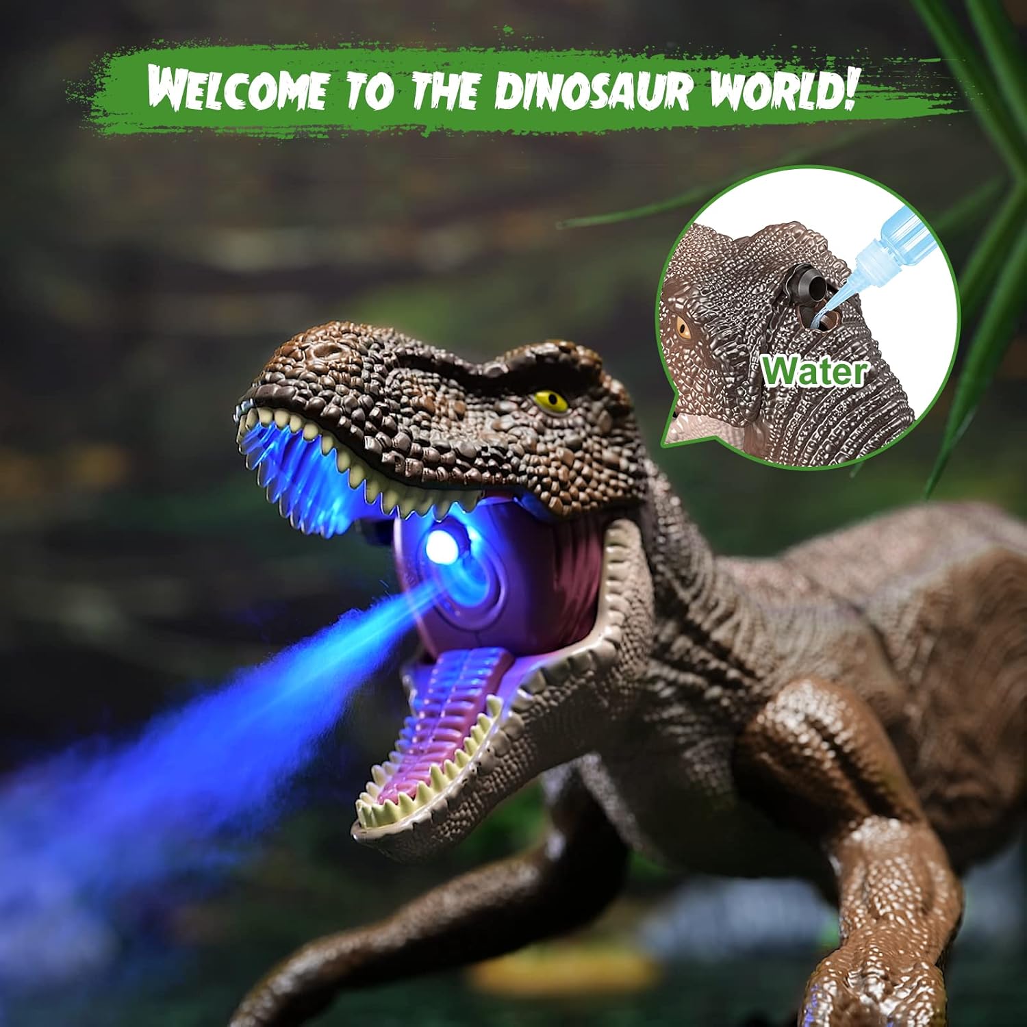 Detalle 2 de VERTOY Remote Control Dinosaur Toys: Realistic Big T-Rex RC Walking Dino Gift for Kids