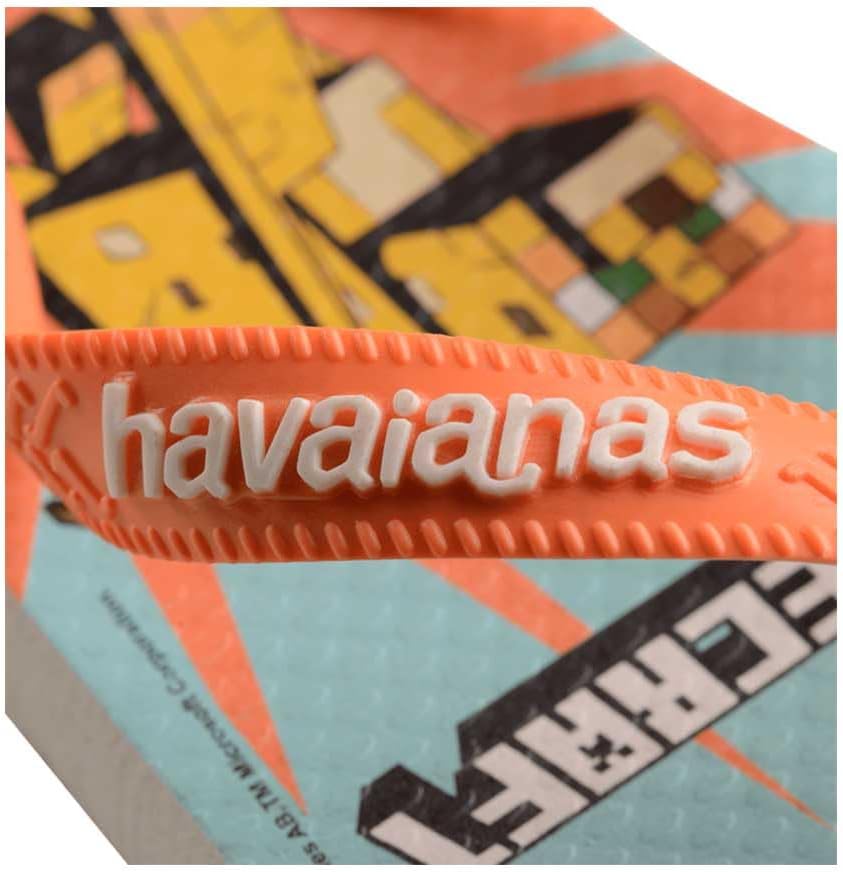 Detalle de Havaianas Minecraft (Mini Me) – tongs enfant confortables et antidérapantes