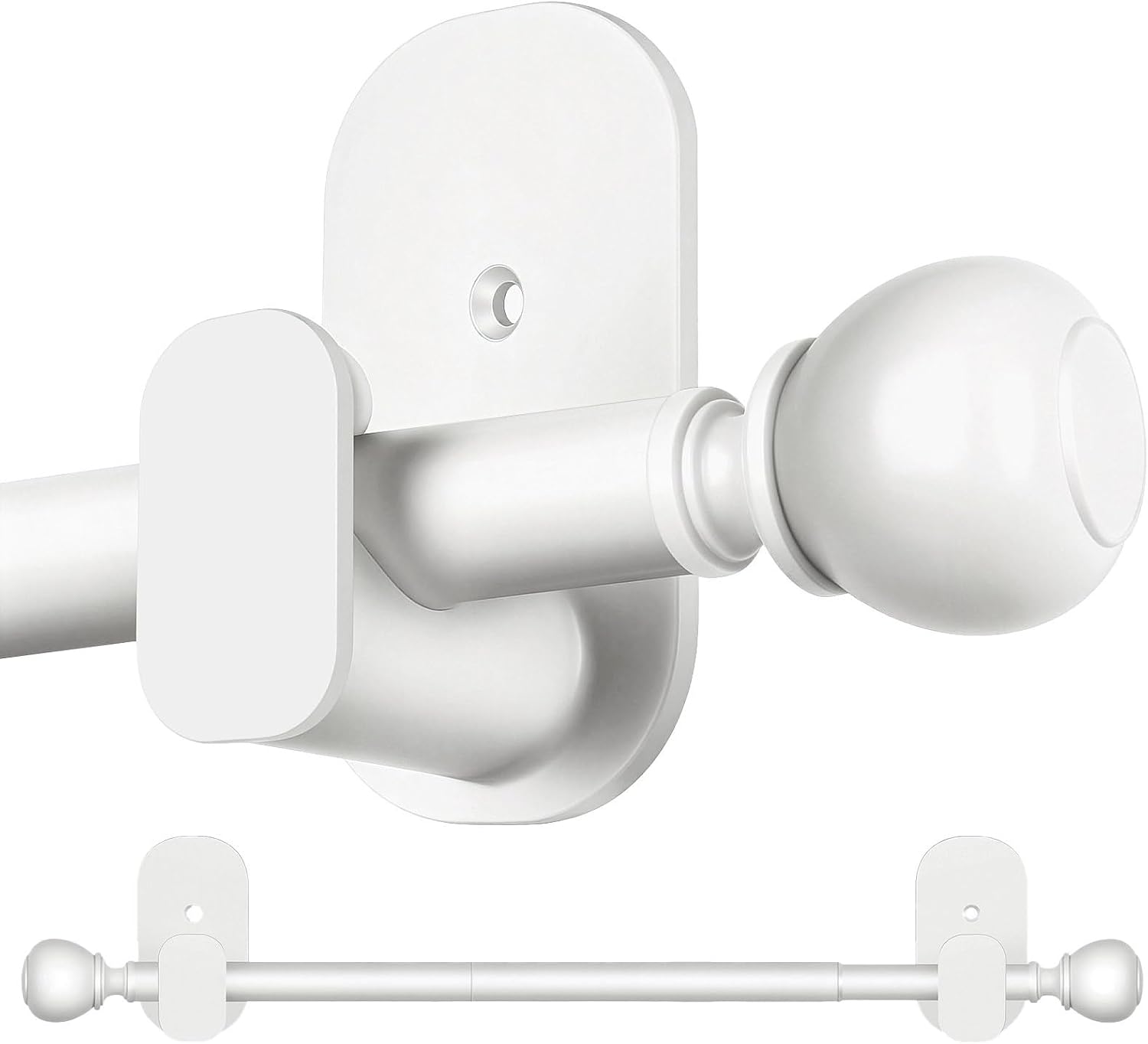 Detalle de USFOOK Adhesive Curtain Rod, 32 to 58 Inches