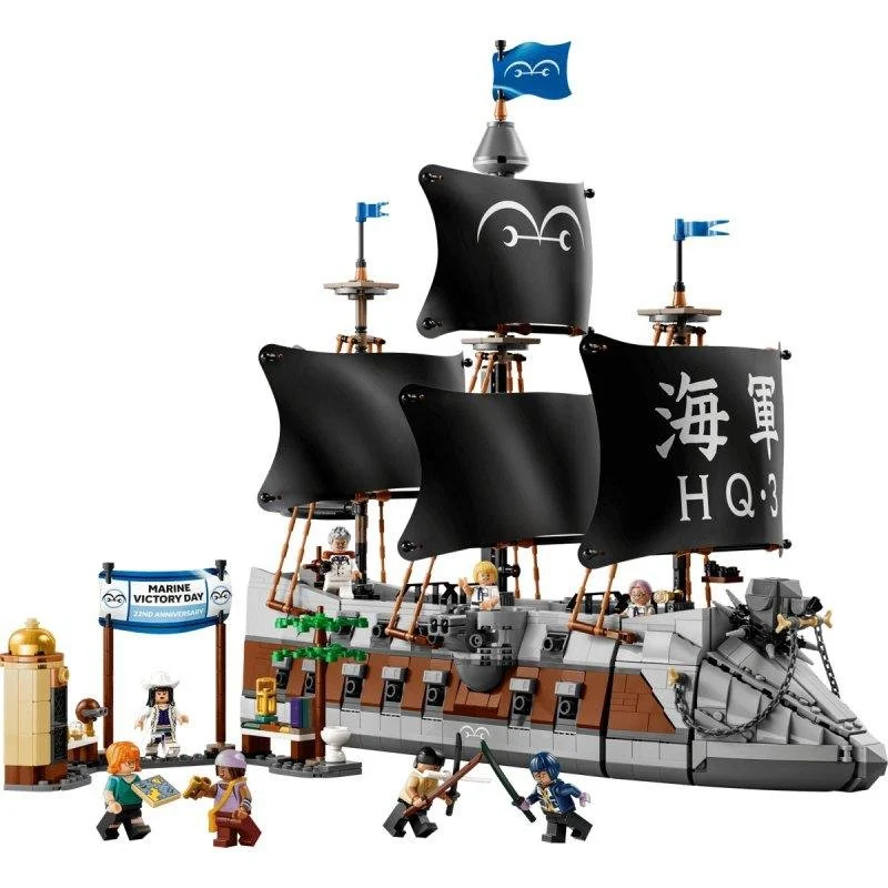 Detalle de LEGO One Piece Barco de la Marina de Garp 75646, 1705 piezas