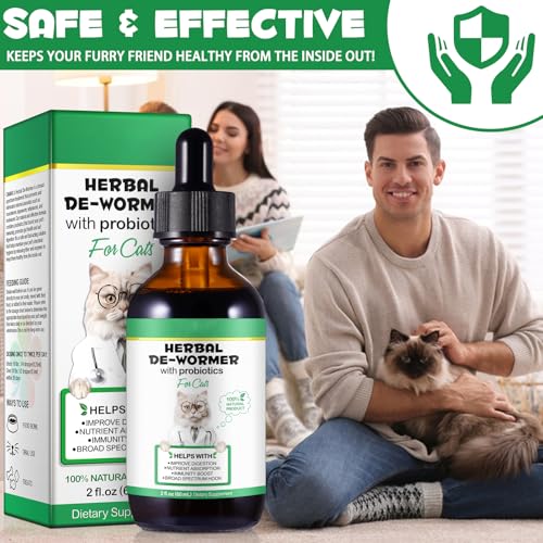 Thumbnail 6 de Tamiodfo Wurmkur Katze 60ml – Kräuterentwurmer mit Probiotika für Verdauung und Immunität
