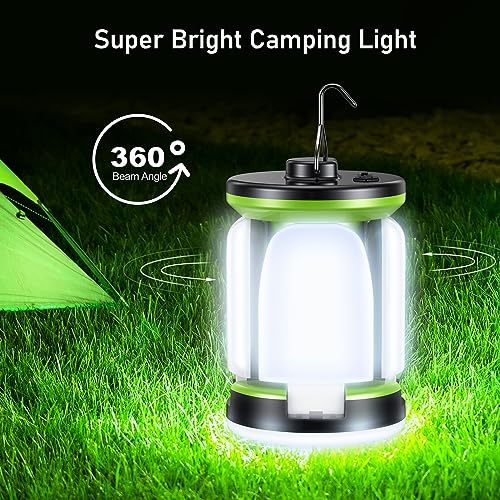 Detalle de Blukar Lámpara Camping LED Recargable, 7 Modos y 360° de Iluminación