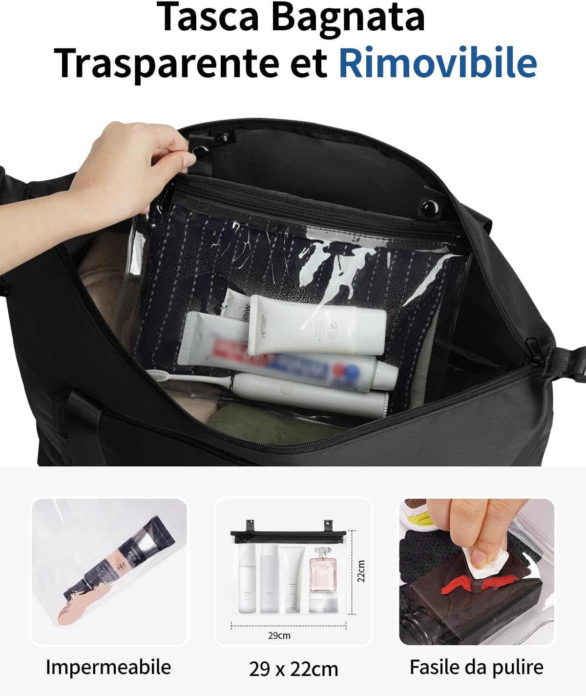 Detalle de ECOHUB Borsa da Viaggio 30L
