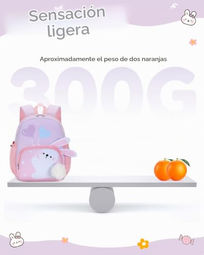 Thumbnail 5 de PROTAURI Mochila Infantil Niña 3-7 Años 11.6L – Conejo Design