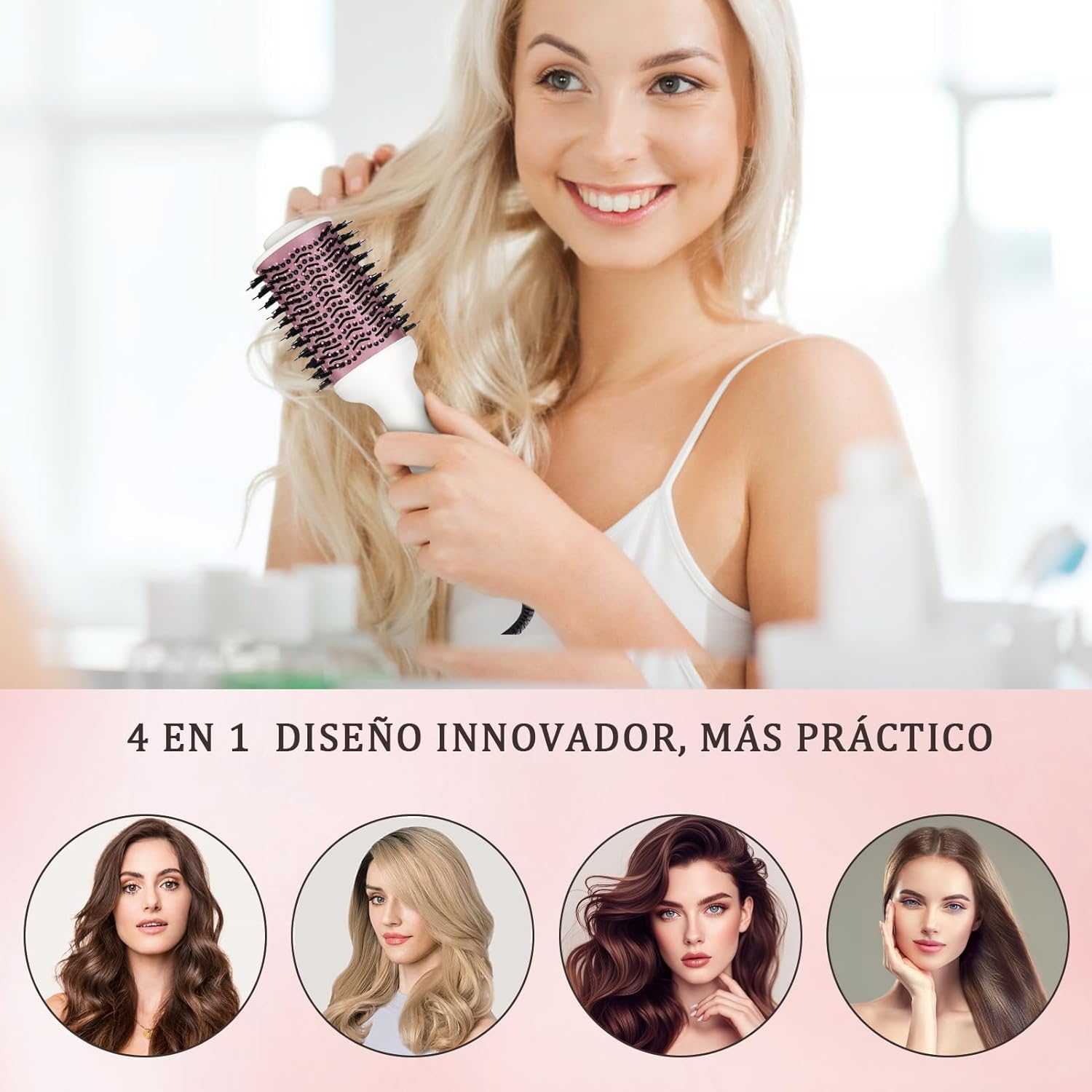 Thumbnail 5 de Sonew Cepillo Secador 2 en 1 1200W Iones Negativos 💇‍♀