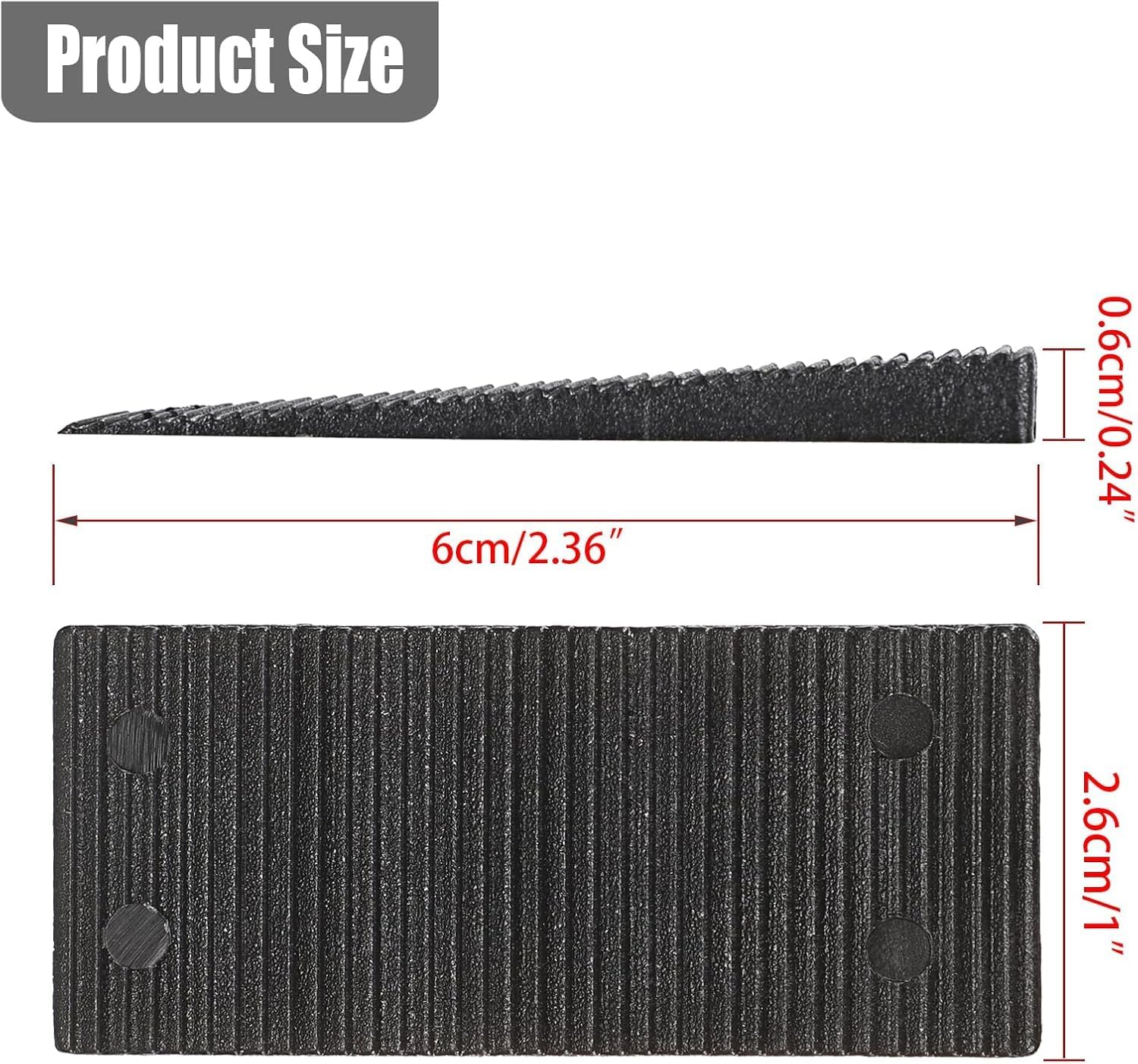 Thumbnail 1 de Blpoxars Plastic Level Wedge Shims, 56-Pack, Non-Slip and Stackable
