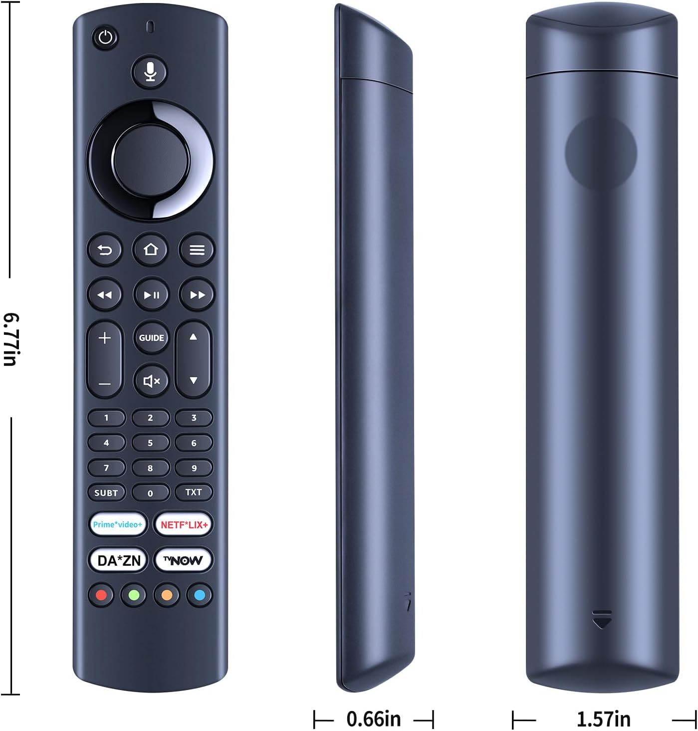 Detalle de TCNOUMT CT-8566 Voice Remote Replacement for selected Toshiba, Grundig and TCL TVs