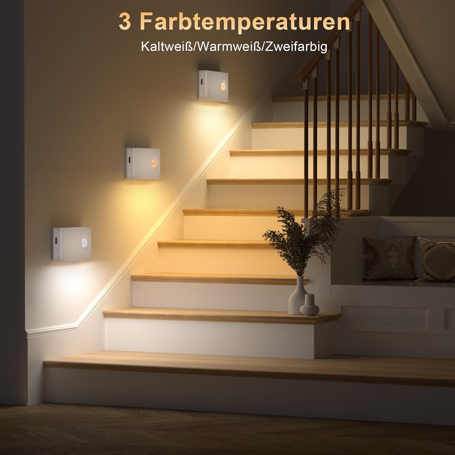 Detalle de daphomeu Nachtlicht 6er-Set mit Bewegungsmelder 🛋