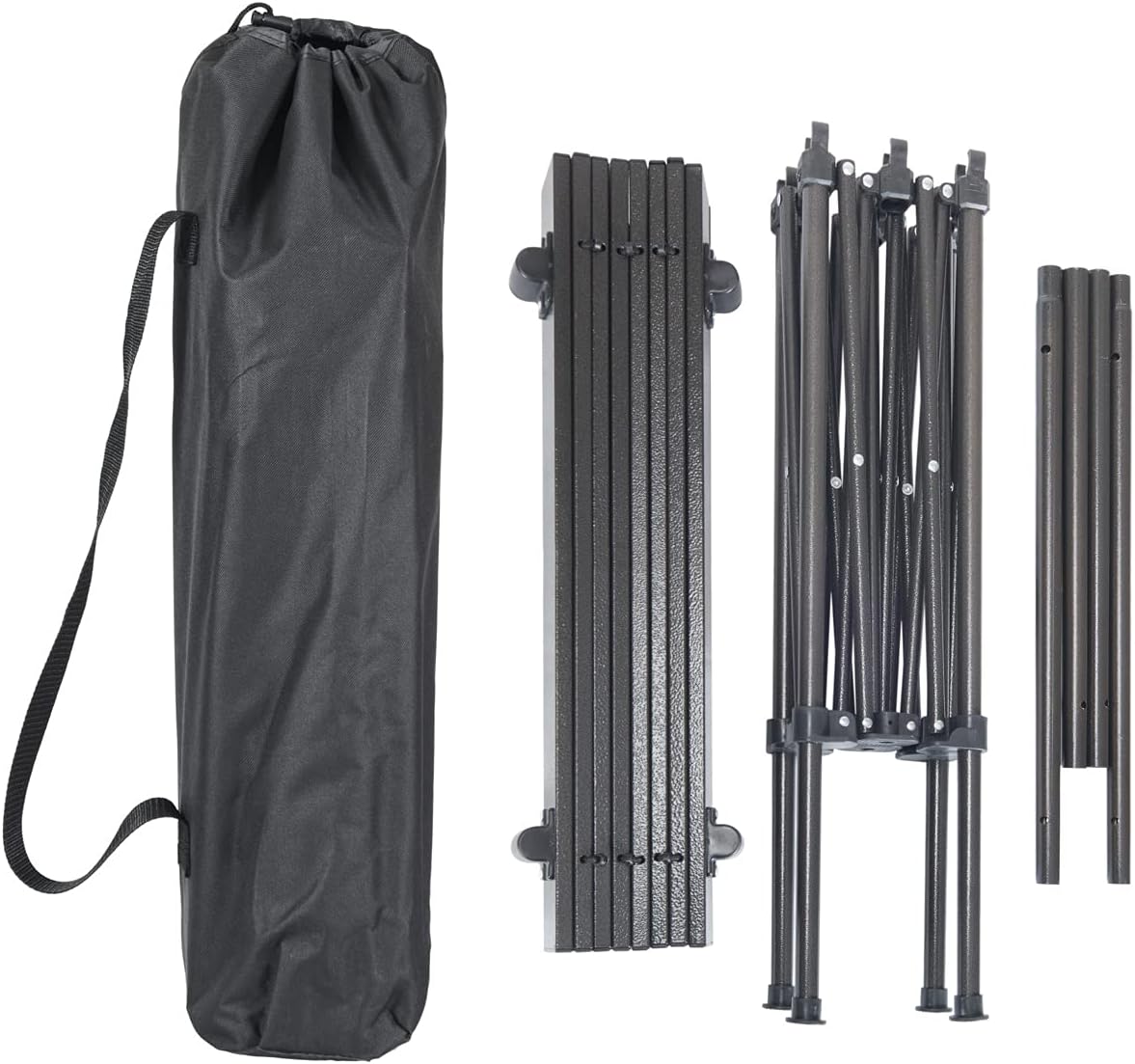 Detalle de ENAVANT EVT-CP X-Large Folding Camping Table, Aluminium Top and Carrying Bag
