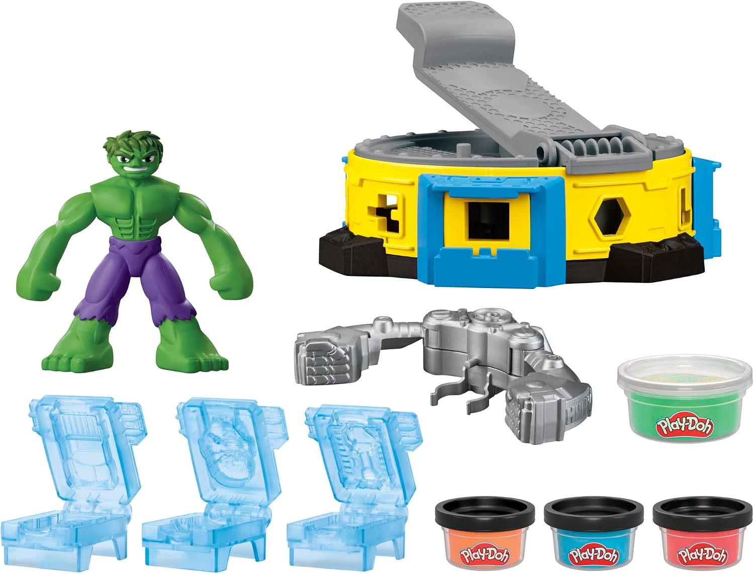 Detalle 2 de Play‑Doh Marvel Distruggi e Schiaccia Hulk 12,7 cm 🎨