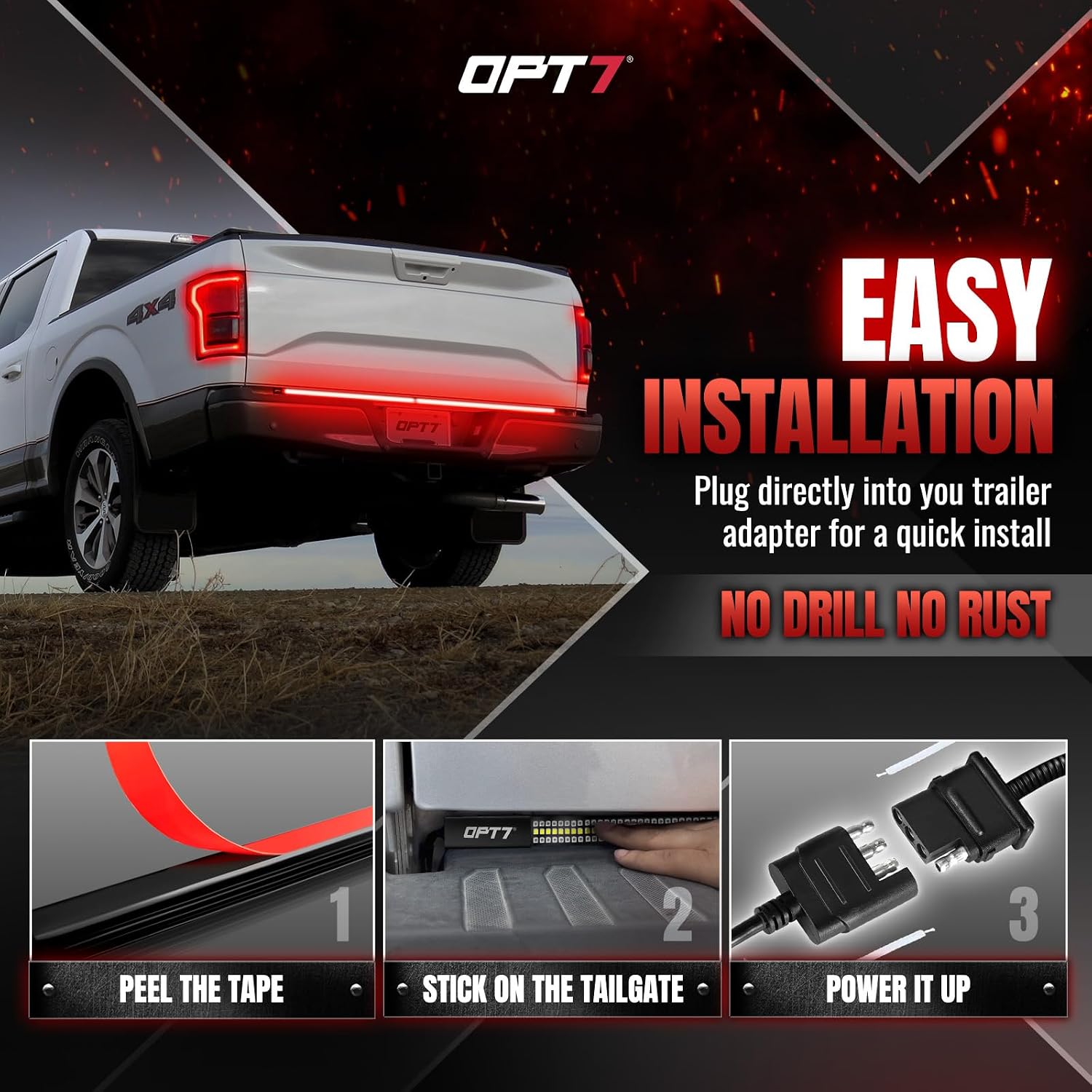 Detalle de OPT7 Tailgate Light Bar 60-Inch