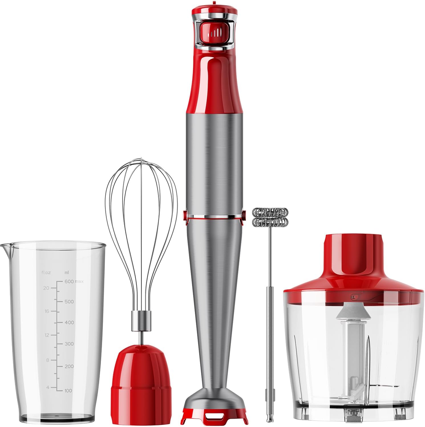 Detalle de turelar HB-8805 5-in-1 Immersion Blender, 1100 W, Variable-Speed Trigger