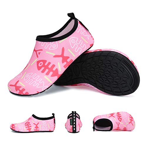 Thumbnail 6 de SAGUARO Aquaschuhe Mädchen/Jungen – Schnelles Trocknen, rutschfeste Sohle, Pink Fischgräte Gr. 32/33